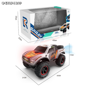 ของเล่นติด1:12สำหรับเด็ก2.4กิกะเฮิร์ตซ์พร้อมรีโมตควบคุมรถ RC พร้อมสเปรย์สำหรับเด็ก