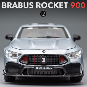 โมเดลรถ1:24 Benz babos ROCKET 900แบบจำลองแบบจำลองโลหะไฟและเสียงแบบดึงกลับโมเดลรถโลหะผสม - Product Image 3