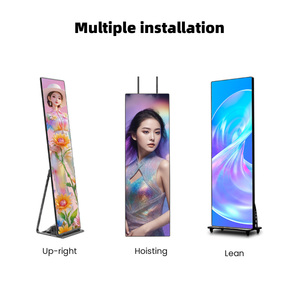 หน้าจอโฆษณาวิดีโอ LED แบบตั้งพื้นสำหรับใช้ในอาคารอุปกรณ์บอร์ดโฆษณากราฟิกป้ายดิจิทัลจอแสดงผลโปสเตอร์ LED - Product Image 3