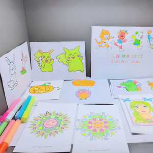 Oem Màu sắc lỏng huỳnh quang/Neon/phát sáng trong bóng tối sơn Bút Đánh Dấu cho bức tranh Đá Bộ - Product Image 4