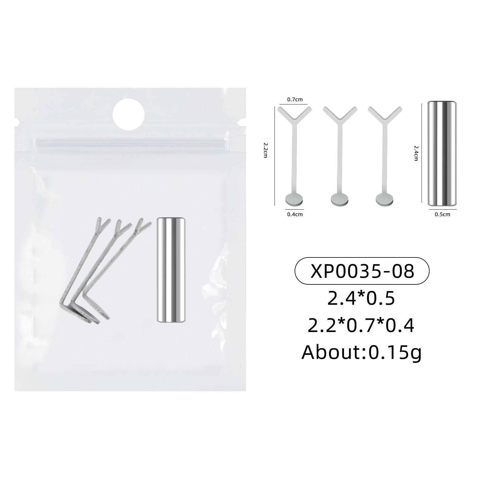 Ensemble d'outils magnétiques Y type petit amour 3 pièces + 1 pièce.