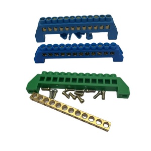 6*9 pirinç terminali blok nötr toprak koruma bara bara şerit bakır konektörü 4P/6P/8P/10P/12P dağıtım kutusu için - Product Image 3