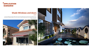 Outdoor Aluminum Retractable Awning Canopy PVC Window <strong>Rain</strong> <strong>Cover</strong> with Remote Control for Patio Improved Outdoor Comfort Shade - Product Image 3