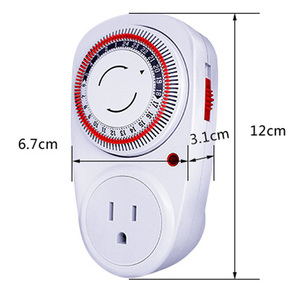 Temporizador programable de 24 horas, enchufe mecánico para UE/EE. UU./Reino Unido, temporizador, Ahorrador de energía, Temporizado