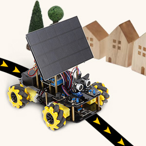 ACEBOTT Solar betriebenes 4WD-Roboterauto-Kit ESP32-Kit für Arduino UNO R3 Smart DIY-Bildungs set für Anfänger für Kinder
