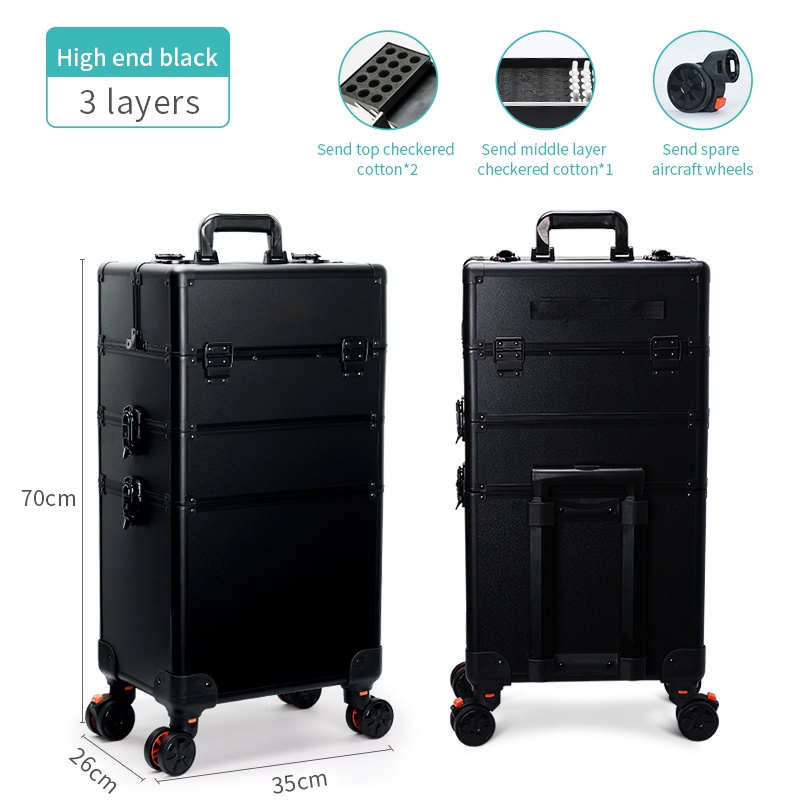 3 couches-noir élégant