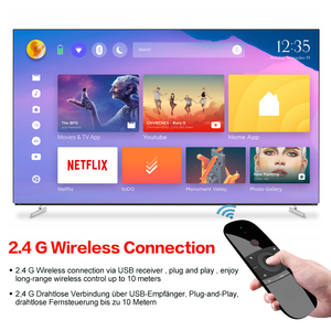 W1 MINI Wireless-Tastatur USB Wiederauf ladbare Luftmaus-Fernbedienung 2.4G Multifunktion ales RF ABS Android TV Box PC-Projektor HTP - Product Image 5