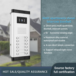 Video <strong>Intercom</strong> <strong>System</strong> for <strong>Apartment</strong> <strong>Building</strong> 7 Inch Monitor with Color Night Vision Camera Video Door Phone <strong>System</strong> - Product Image 5