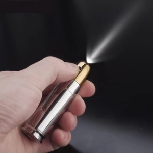 创意现代设计金属子弹形状打火机多功能直入防风带照明 - Product Image 6