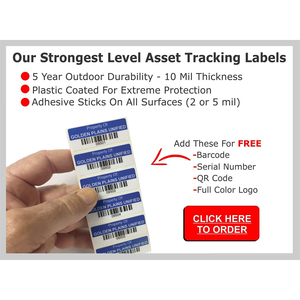 Custom Adhesive Metal Aluminum Qr Code Barcode Pre Printed <strong>Asset</strong> Tracking ID Labels Sticker <strong>Fixed</strong> <strong>Asset</strong> Tags and Label Printing - Product Image 6
