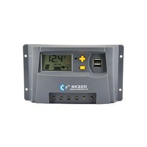 PWM自動パラメータ調整可能20Aソーラー充電コントローラデュアルUSBポート付き12V/24VデュアルUSBポート付き - Product Image 1