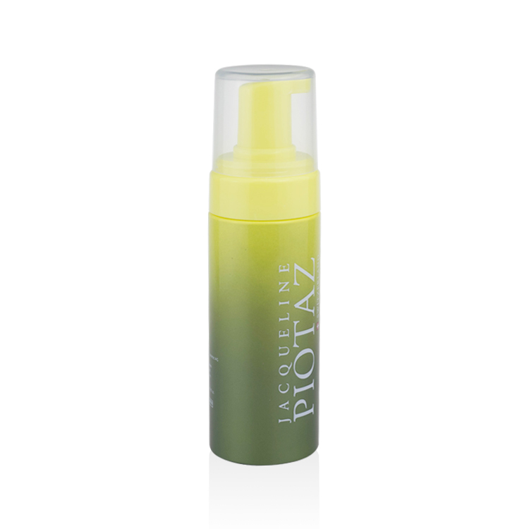 Botella verde degradado + bomba amarilla