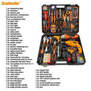 SOLUDE בסיסי כלי שילוב חבילה מעורב סט כלי ערכות תיקון הצמיגים עבור מכוניות בעל בית כללי ביתי יד כלי סט - Product Image 2