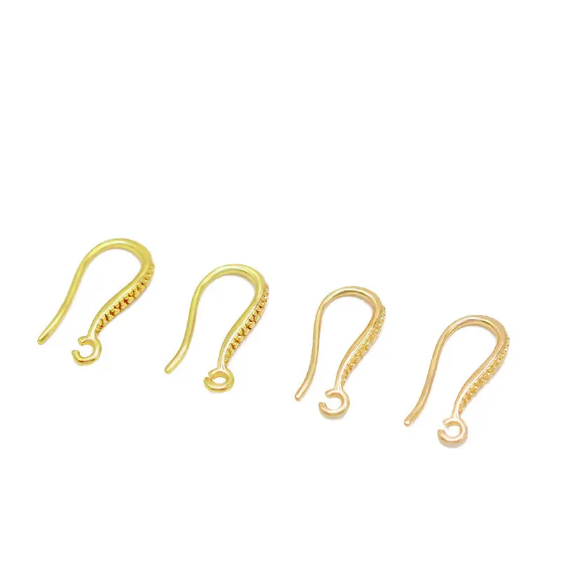 Women Jewelry Minimalist earring hooks Stainless Steel simple earring wires Open jump Ring fish hook earring accessories