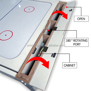 Thiết kế mới 4 trong 1 đa trò chơi bảng xoay bàn bi-a 7ft với bida, khúc côn cầu trên không, bóng bàn và ăn hàng đầu - Product Image 4