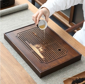 Truyền Thống Trung Quốc Thân Thiện Với Môi Tre Bàn Trà Tấm Gỗ Kung Fu Bàn Trà Khay Với Nước Lưu Trữ Khay - Product Image 3