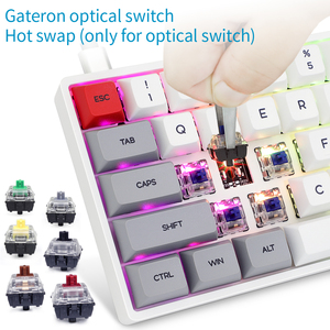 OEM/ODM-Teclado mecánico SK68 GK68 para ordenador, retroiluminación rgb con cable, 68 teclas para gaming, portátiles - Product Image 5