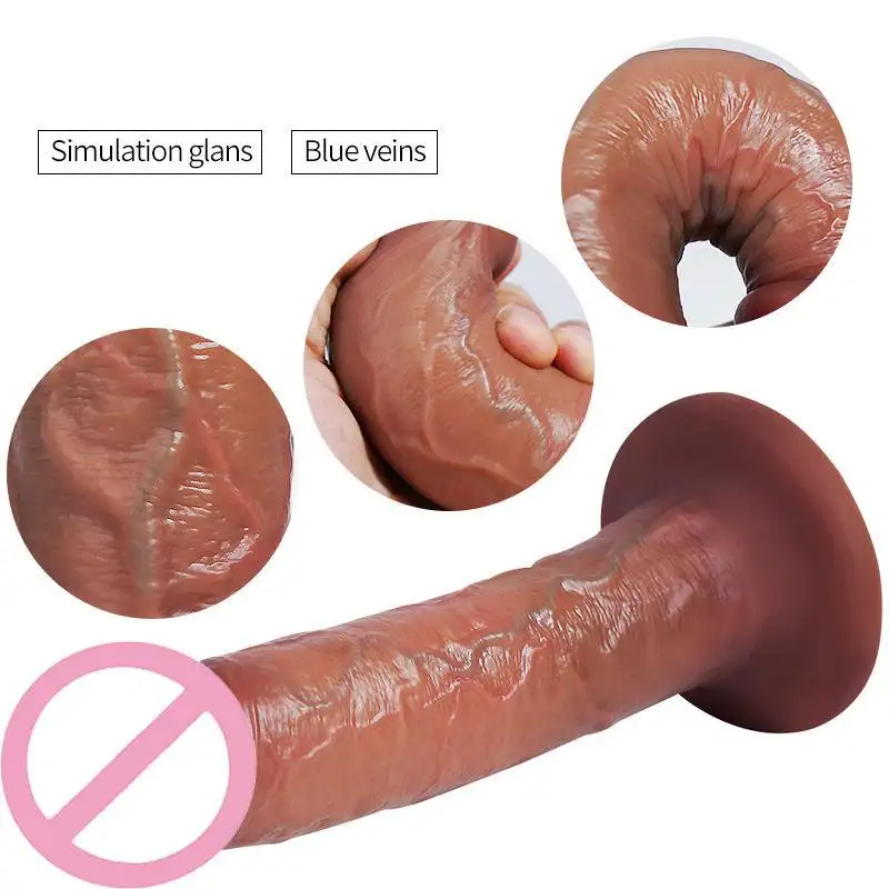 Dildos für Frauen Big Dick Dildo mit kraftvollem Saugnapf Realistischer Penis Flexibler G-Punkt Dildo Sexspielzeug für Erwachsene 18