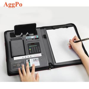 Multi-funzionale wireless di ricarica notebook con la calcolatrice creativo A4 affari di alimentazione notepad Notebook/Cartella - Product Image 1