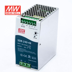 Meanwell SDR-240-48 <span class=keywords><strong>variable</strong></span> Gleichstrom versorgung 48 V 5A Einzel 200W/150W/50W 6A 100V 60Hz Frequenz Industrie Schalt netzteil