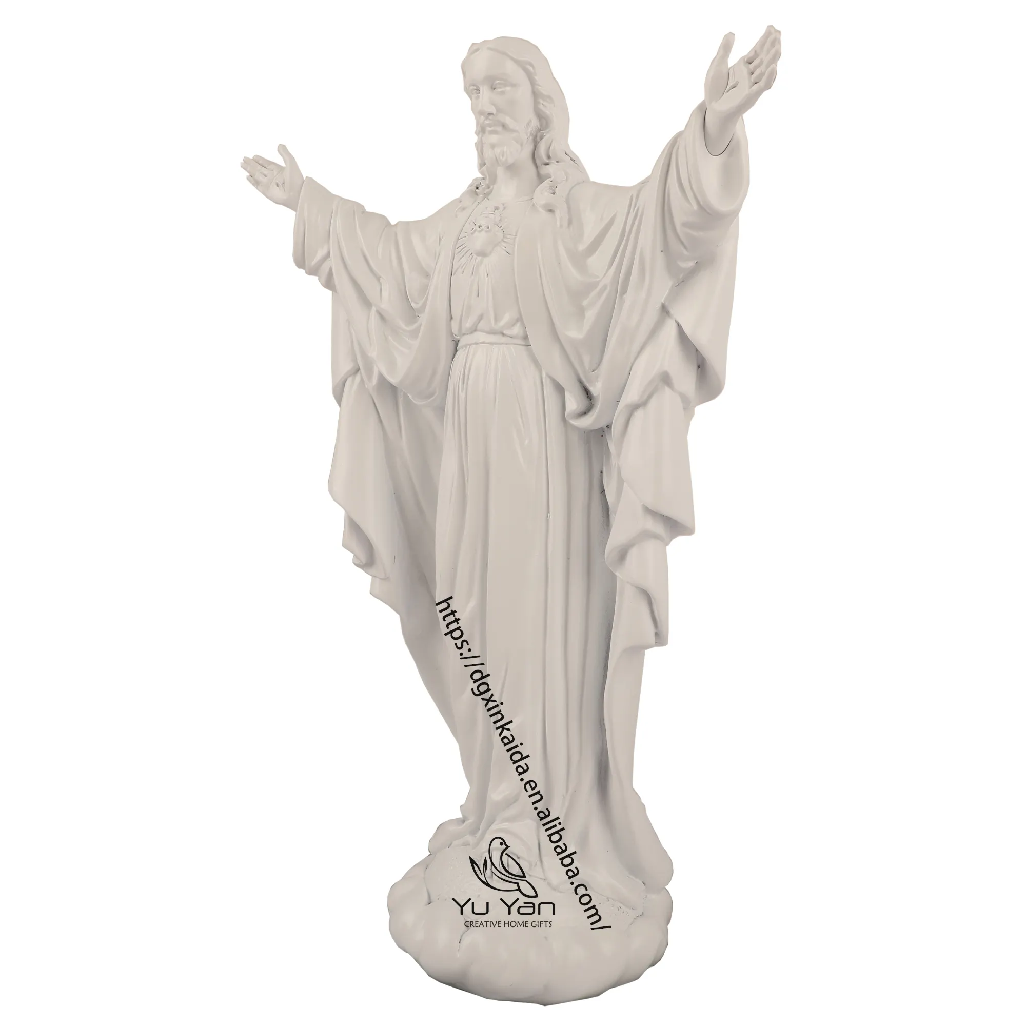 Estatuas religiosas católicas al por mayor de fábrica, golosinas cristianas de resina, estatua comercial personalizada del niño Jesús
