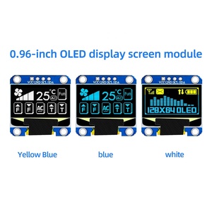 QTSS 0.96 di alta qualità \ "modulo schermo PMOLED 128x64 SSD1306 OLED IIC quadrato piccolo schermo di visualizzazione E-Paper per Arduino