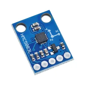 Módulo de sensor de magnetómetro de brújula de triple eje HMC5883L, 3V-5V, de tres ejes, para Arduino