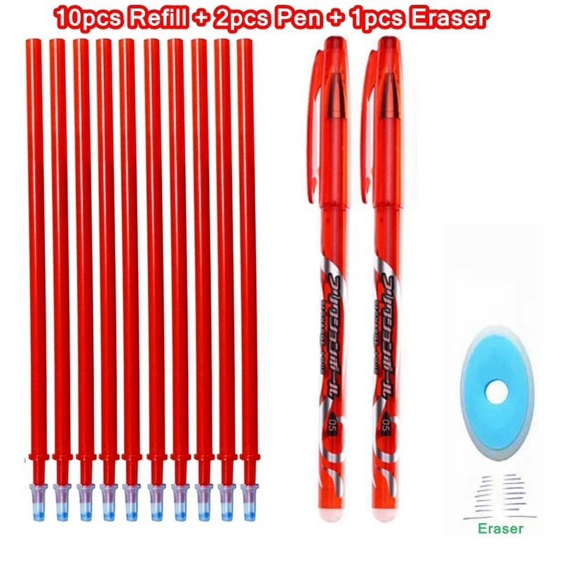 3 rosso -- 2 penne + 10 ricarica + 1 gomma