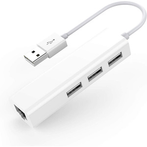 USB Ethernet con 3 porte 2.0 RJ45 scheda di rete Lan adattatore da USB a Ethernet per Mac iOS Android PC RTL8152 HUB USB 2.0 - Product Image 1