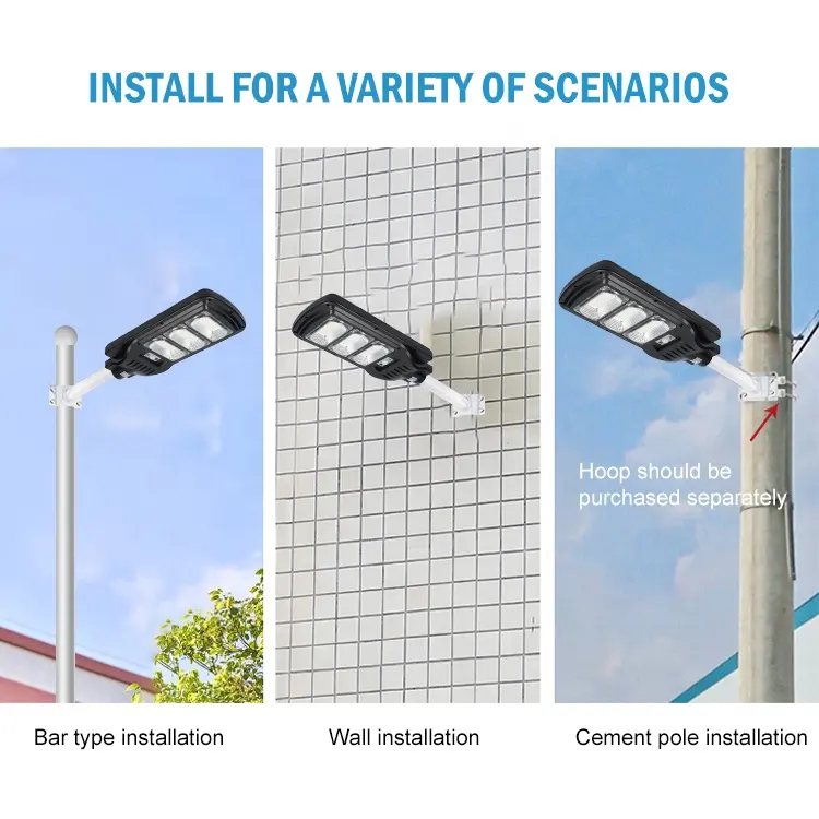 High Quality Outdoor Lighting Integrated Ip65 Outdoor 50w 100w 150w 200w 250w 300w All In One Solar Street Light