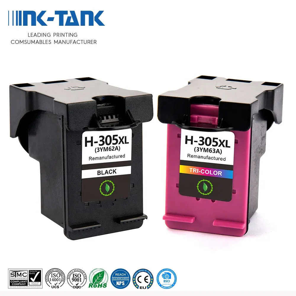 Ink-Tank 305 XL 305xl cho hp305xl cartouche Màu tái sản xuất phun mực máy bay phản lực Cartridge cho hp305 cho HP Deskjet 2710 máy in