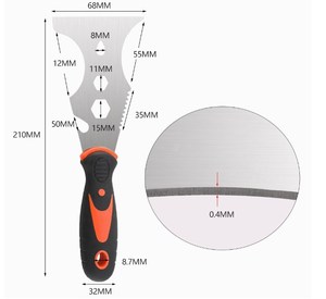 Venta al por mayor 15 en 1 raspador Flexible cuchillo de masilla multifuncional herramientas de raspador de paneles de yeso espátula - Product Image 5