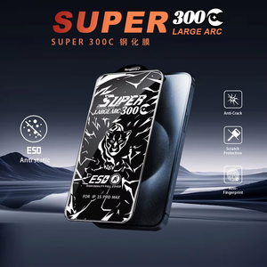 <strong>Tiger</strong> 0.55mm High-quality Hd Super Big Edge 300c Tempered Glass 3d Curved for iPhone 6 7 8 X Xr <strong>11</strong> 12 13 14 15 Plus 16 Pro Max - Product Image 2