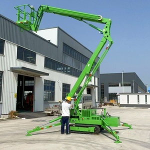 12M 14M 16M khớp nối towable Boom Lift Trailer gắn <span class=keywords><strong>Cherry</strong></span> <span class=keywords><strong>picker</strong></span> người đàn ông nâng cho bán - Product Image 4