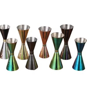 Daha az atık daha fazla verimlilik barmenler için çoklu renkler paslanmaz çelik kokteyl Jigger ev kullanımı - Product Image 3