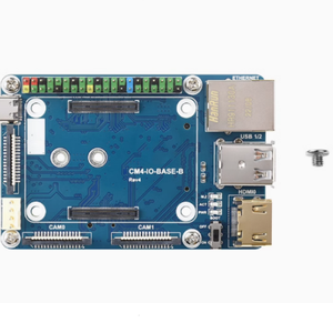 CM4-IO-BASE-B Mini-Erweiterungs karte ist auf das Raspberry Pi CM4-Computing-Modul anwendbar. Vollversion Case Kits Netzteil US/EU - Product Image 1