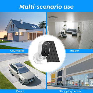Smart Home Battery Rechargeable Outdoor <strong>Wireless</strong> Solar <strong>Security</strong> Camera <strong>System</strong> Low Powered CMOS Sensor Two-Way Audio WiFi Network - Product Image 6