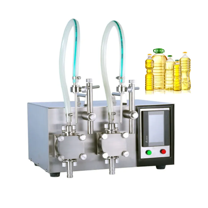 GZD-200 yarı otomatik masaüstü CNC dişli pompa sıvı kozmetik için dolum makinesi su losyonu plastik şişe doldurma makinesi