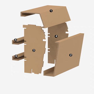 Sáng tạo hiện đại xách tay các tông sóng tiếp nhận bàn bàn cho triển lãm Thiết bị dịch vụ sự kiện thiết lập - Product Image 4