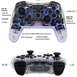 Dropship caja personalizada controlador de consola inalámbrica para Switch Gamepad Wake-Up/Control de movimiento Joysticks controladores de juego Ns015 - Product Image 4