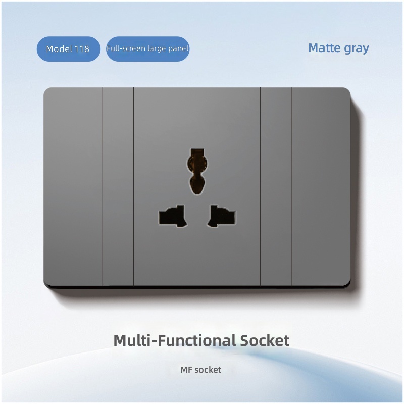 Multi-functional three-hole socket