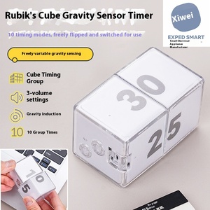 Bàn trọng lực xoay kỹ thuật số Cube phút hẹn giờ cho nghiên cứu nhà bếp nấu ăn <span class=keywords><strong>Pomodoro</strong></span> kỹ thuật phương pháp cà chua đồng hồ đếm ngược - Product Image 5