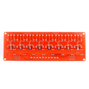 8 scheda rossa del modulo relè del canale 5V 12V 24V con isolamento dell'accoppiatore ottico supporta l'attivazione di alto e basso livello - Product Image 5