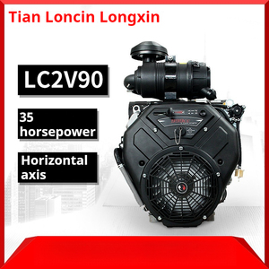 LONCIN Dual-Cylinder Gasoline <strong>Engine</strong>, 35HP, for Boat High-Pressure Cleaning and Sand Pumping Power - Product Image 3