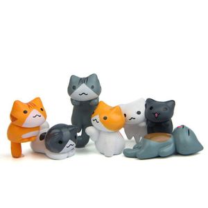 Özel promosyon çinko alaşım çiftler için anahtar zincirleri yaratıcı karikatür kedi animasyon noel kolye