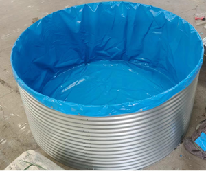 Mật độ cao công suất lớn mạ kẽm tấm bể cá phổ biến thiết bị nuôi trồng thủy sản bể bơi nuôi cá vuông tốt - Product Image 5