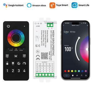 Смарт-динамик 5 в 1, 2,4 г, Bluetooth, Wi-Fi, Zigbee, Tuya, с сетчатым пультом дистанционного управления, DC5-24V управления синхронизацией музыки, 6A/CH - Product Image 3