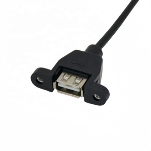 面板安装Usb 2.0 a母至2.54毫米5针母端子主板带螺丝孔的Usb接头连接器电缆 - Product Image 5
