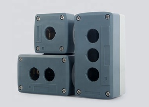 22mm 3 <strong>Button</strong> Hole Plastic Waterproof Grey <strong>Push</strong> <strong>Button</strong> Switch <strong>Control</strong> Station <strong>Box</strong> - Product Image 4