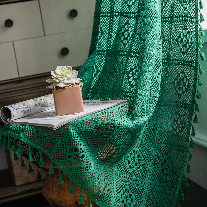green crochet green broom